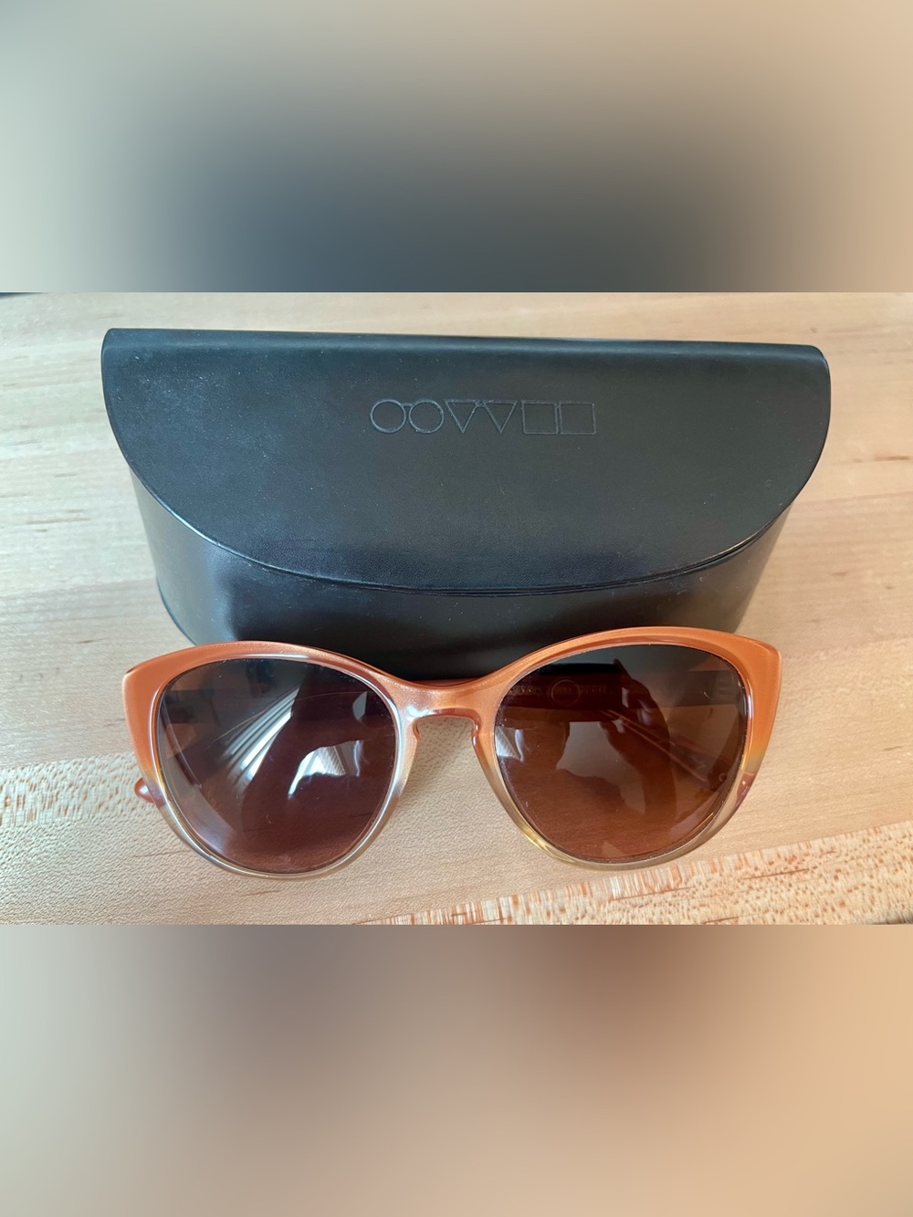 Preloved Oliver Peoples Haley OV5239-S Polarized Sunglasses Peach Amber w/ Case